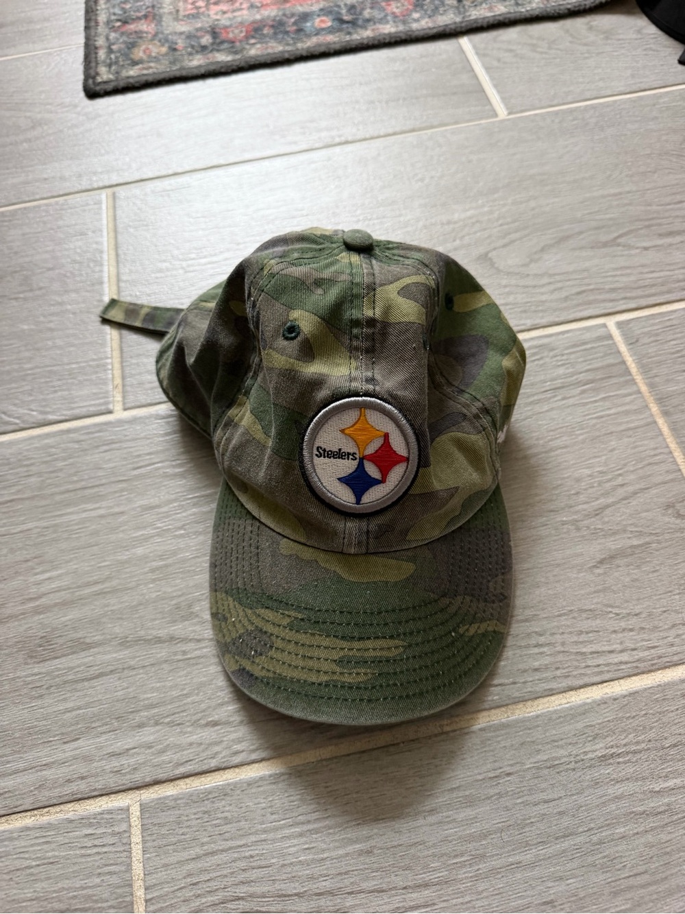 Steelers Camo Baseball Cap